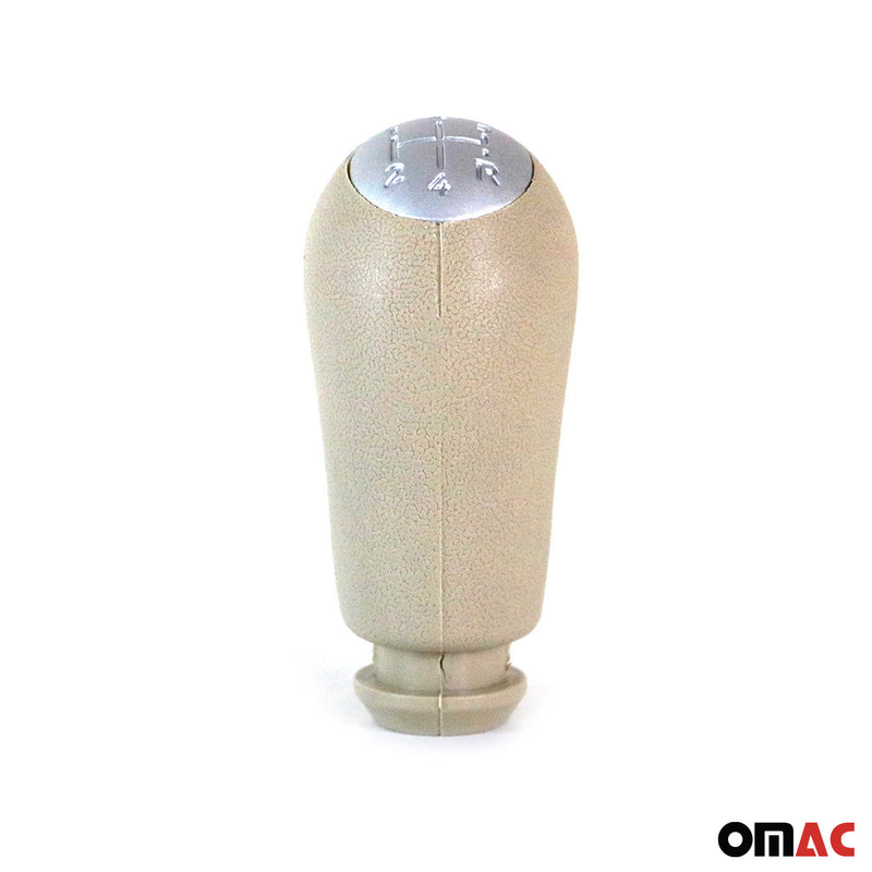 Schaltknopf Schaltknauf für Renault Fluence 2010-2025 5 gang Kunstleder Beige