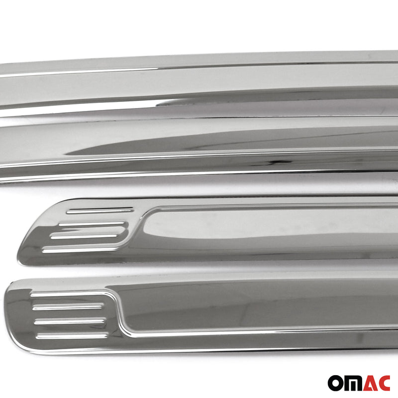 Striscia di protezione per portiera laterale, strisce per portiera, strisce di protezione per portiera per Nissan Navara 2006-2015 Cromate 4x