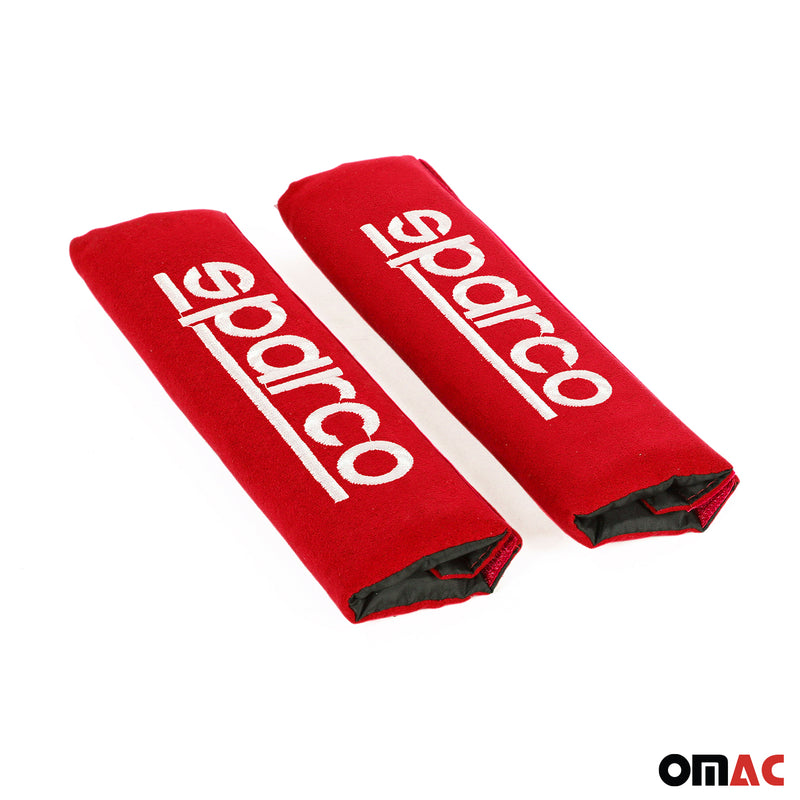 Protezione per cintura SPARCO, cintura di sicurezza, protezione per cintura auto, rossa, 2x