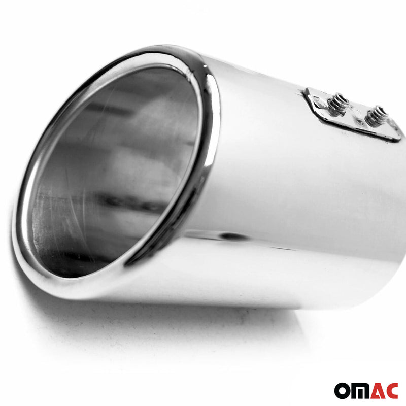 Terminale di scarico sportivo per Dacia Duster 2010-2025 in acciaio inox cromato 60 mm 1x 