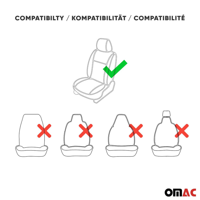 Coprisedili per Mazda 5 Grigio Nero 2 posti anteriori
