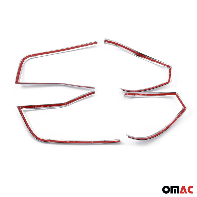 Strisce luci posteriori per Renault Koleos 2007-2015 cromate ABS argento 4 pezzi