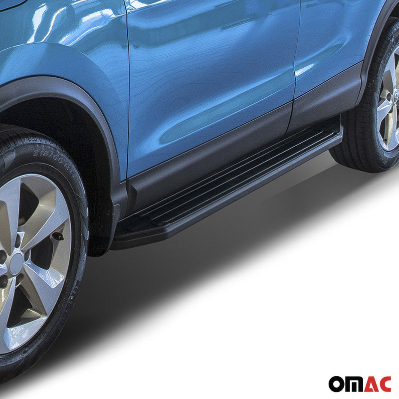 Pedane laterali per Nissan Qashqai 2018-2024 alluminio nero ABE
