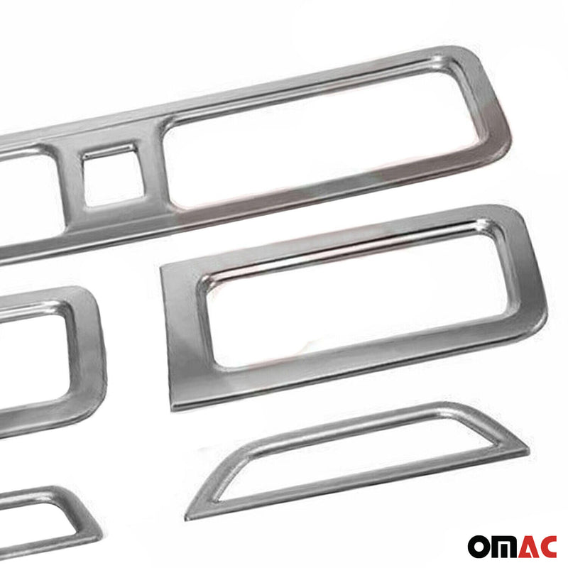 Lüftungsgitter Abdeckungsrahmen für Skoda Rapid 2012-2017 Chrom ABS Silber 5tlg