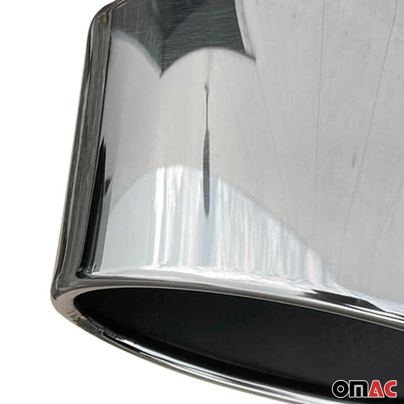 Terminale di scarico terminale per VW Golf 2012-2025 acciaio inox cromato 2x 