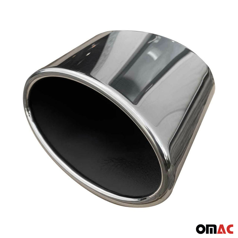 Terminale di scarico terminale per VW Golf 2012-2025 acciaio inox cromato 2x 