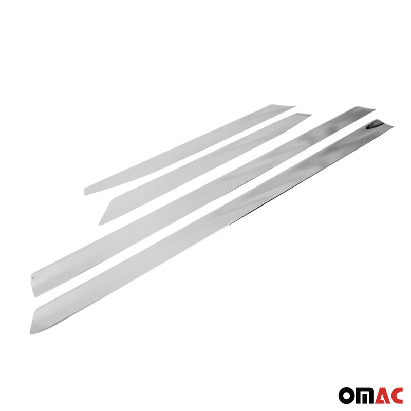 Striscia di protezione per portiera laterale per Nissan Qashqai +2 2008-2014 in acciaio inox 4x