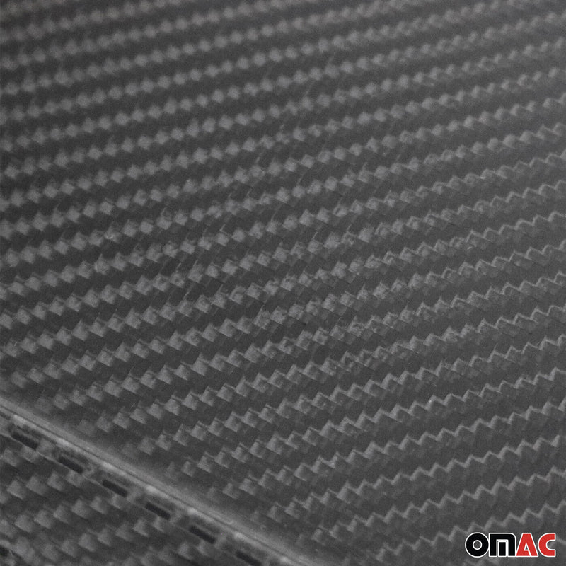 Portatarga per Audi in fibra di carbonio nero 2 pezzi 