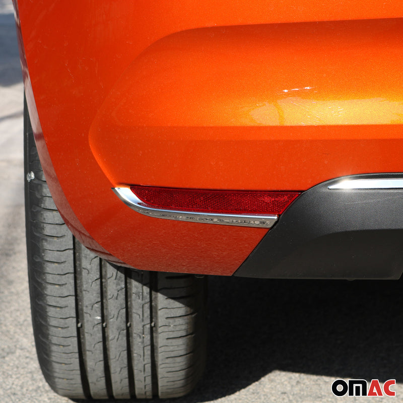 Coperture catarifrangenti striscia catarifrangente per Renault Clio 2019-2025 acciaio inox argento 2x 