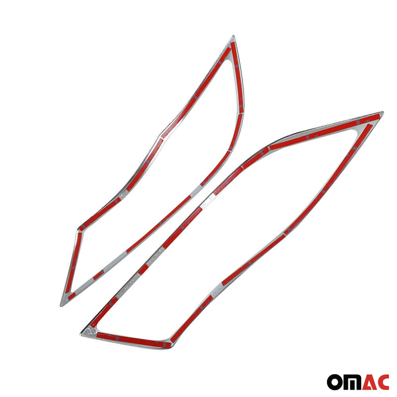 Cornice faro anteriore per BMW Serie 3 E90 2005-2013 Cromata ABS 2x 