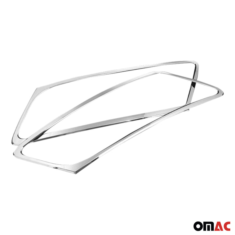 Modanature per fari anteriori, copertura fari anteriori per Audi Q5 8R 2008-2012, ABS cromato, 2 pezzi