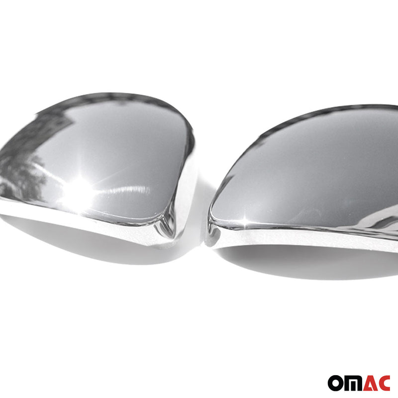 Spiegelkappen Spiegelabdeckung für Seat Alhambra 2010-2021 Edelstahl Silber 2tlg