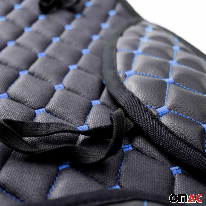 Coprisedile per Chevrolet Captiva Cruze Aveo in similpelle nero blu 