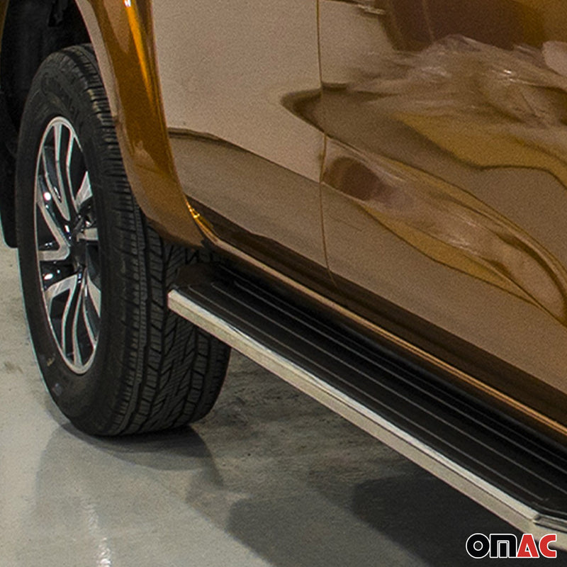 Minigonne laterali per pedane laterali per Nissan Navara 2015-2024 ABE Alu