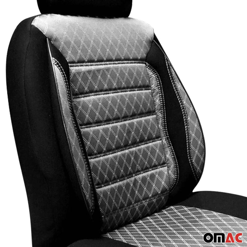 Coprisedili per Ford C-Max Ecosport Grigio Nero Set 2 posti anteriori