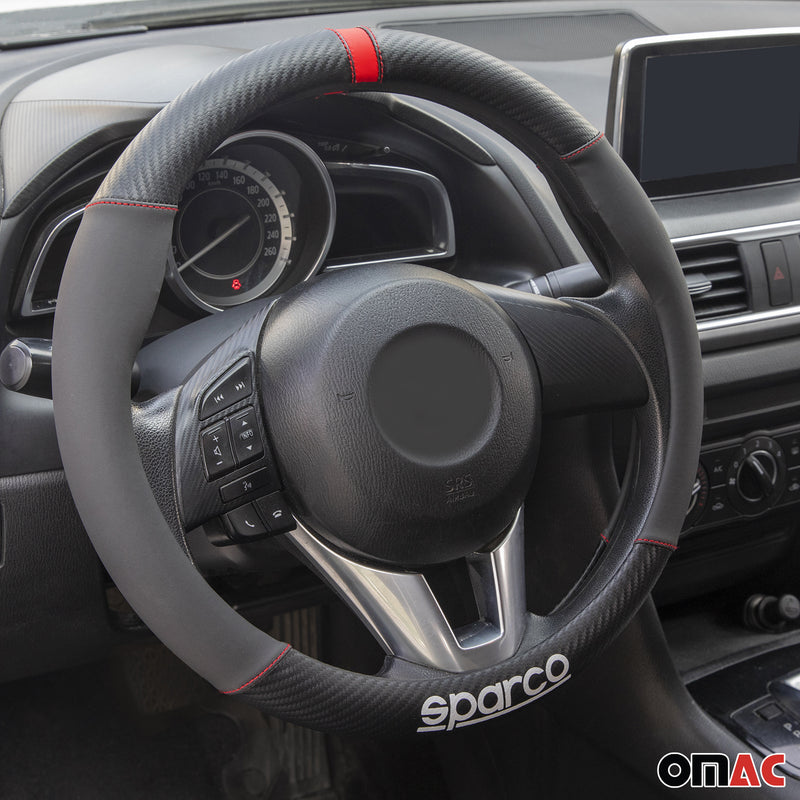 Coprivolanti SPARCO coprivolante coprivolante in gomma nera rossa