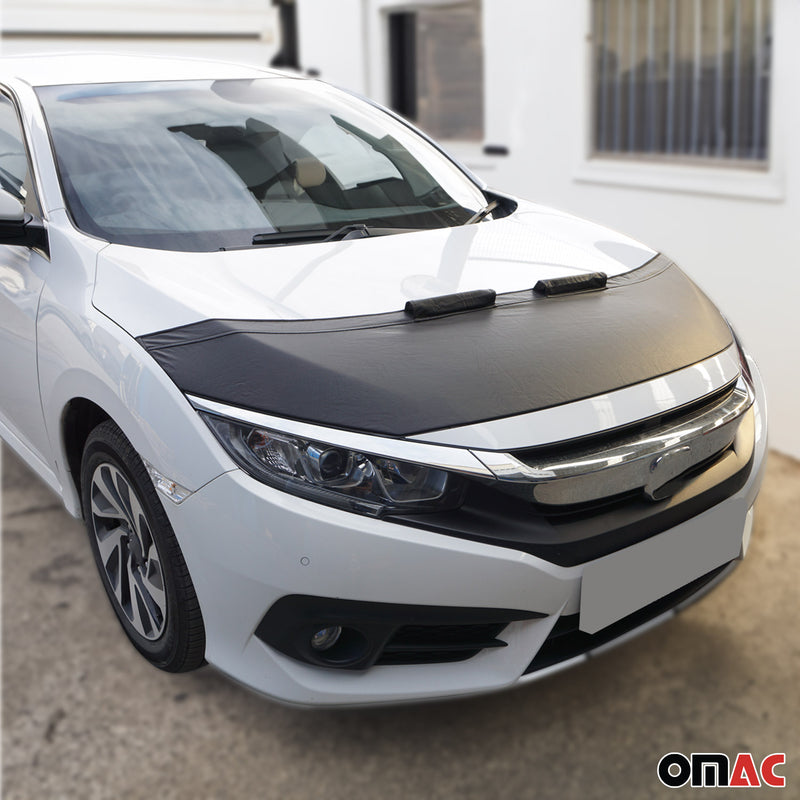 Protezione cofano in pietra per Mitsubishi L200 2015-2025 Nero Metà