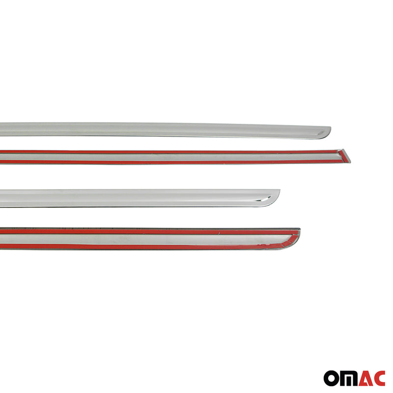 Striscia di protezione per portiera laterale, strisce per portiera, strisce di protezione per portiera per Opel Mokka X 2016-2021 cromate, 4 pezzi