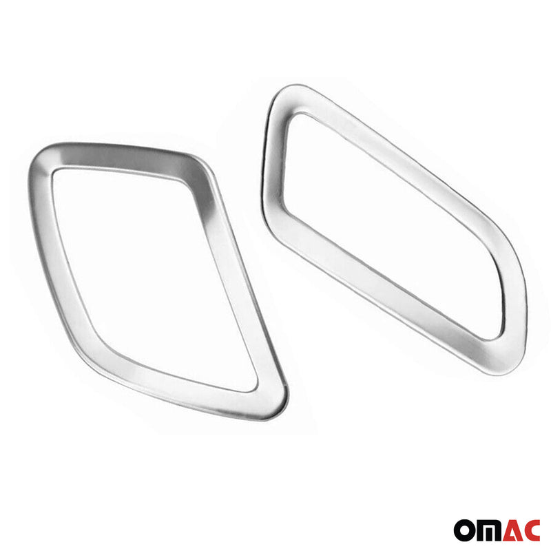 Telaio di ventilazione per Jeep Renegade 2014-2024 cromato ABS argento 2 pezzi 