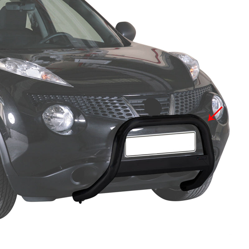 Frontbügel Frontschutzbügel für Nissan Juke 2010-2025 ø63mm Stahl Schwarz Schutz