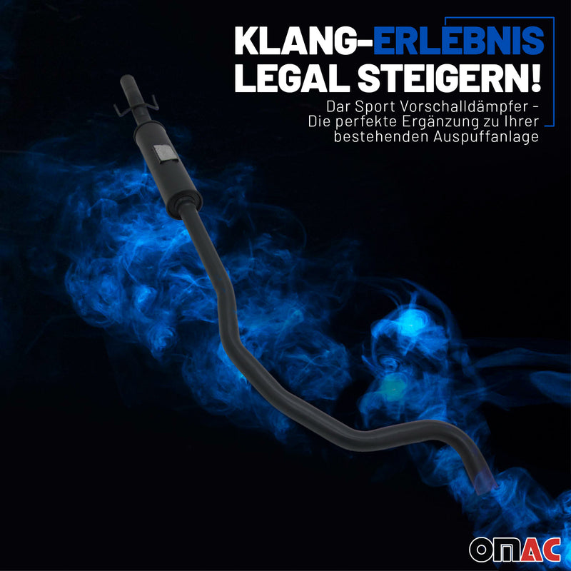 Silenziatore anteriore NOVUS Sport per Opel Corsa E 1.4 T con omologazione CE 