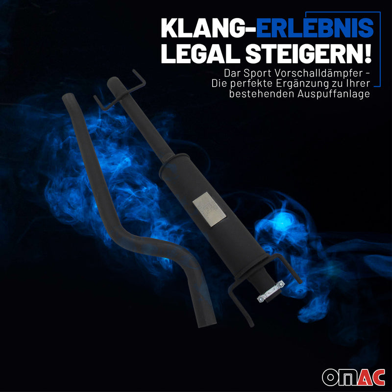 Silenziatore anteriore NOVUS Sport per Opel Astra H 1.4/1.6/1.8 omologato CE 