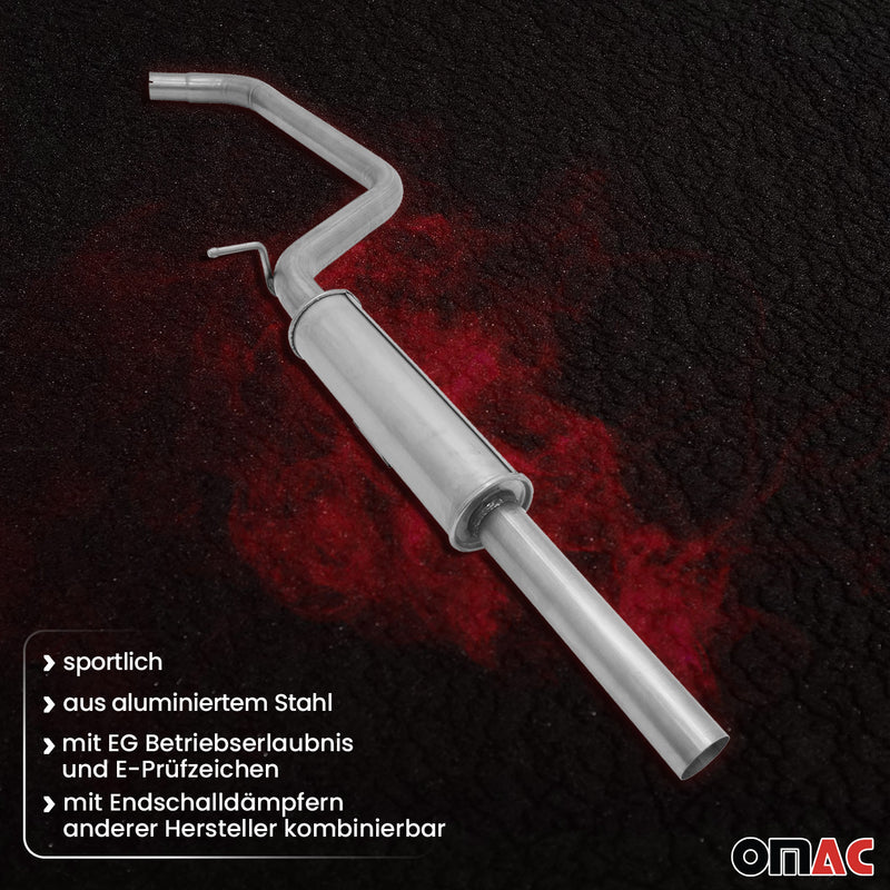 Silenziatore anteriore sportivo in acciaio inox NOVUS per silenziatore posteriore Seat Leon 5F 1.8 TSI 