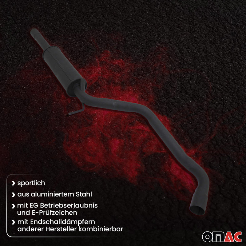 Silenziatore anteriore sportivo in acciaio inox NOVUS per silenziatore posteriore VW Golf 7 GTI 