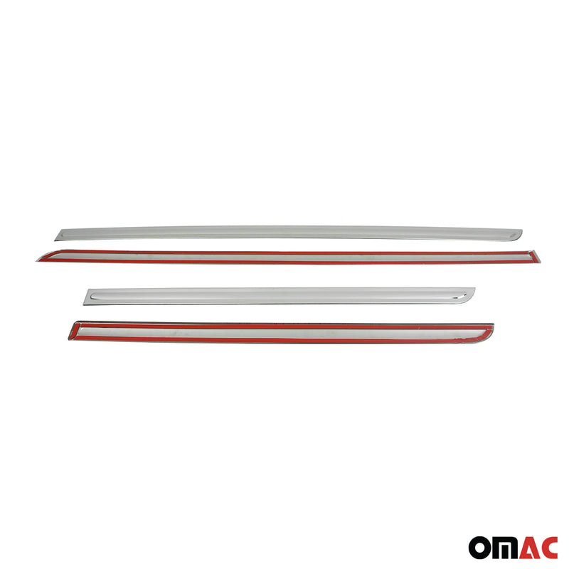 Striscia di protezione per portiera laterale, strisce per portiera, strisce di protezione per portiera per Opel Mokka X 2016-2021 cromate, 4 pezzi
