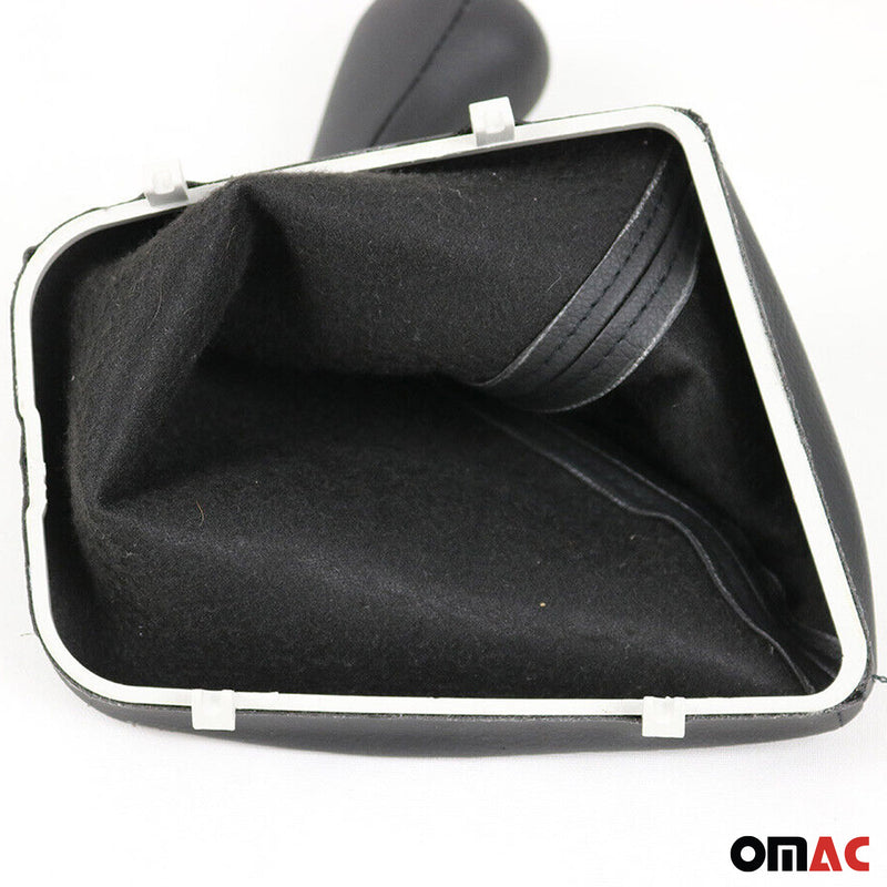 Pomello del cambio per BMW Serie 3 E30 1982-1994 5 marce in pelle sintetica nera 