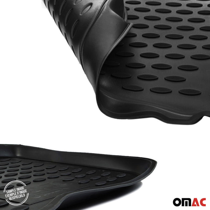 Set di tappetini e vaschetta per bagagliaio per Mercedes GLK X204 2013-2015 TPE Nero