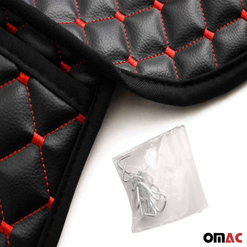 Coprisedile per Daihatsu Terios Materia in similpelle nero rosso 