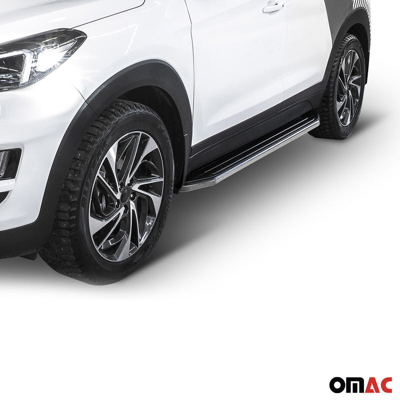 Minigonne laterali per pedane laterali per Hyundai Tucson 2015-2020 ABE Alu